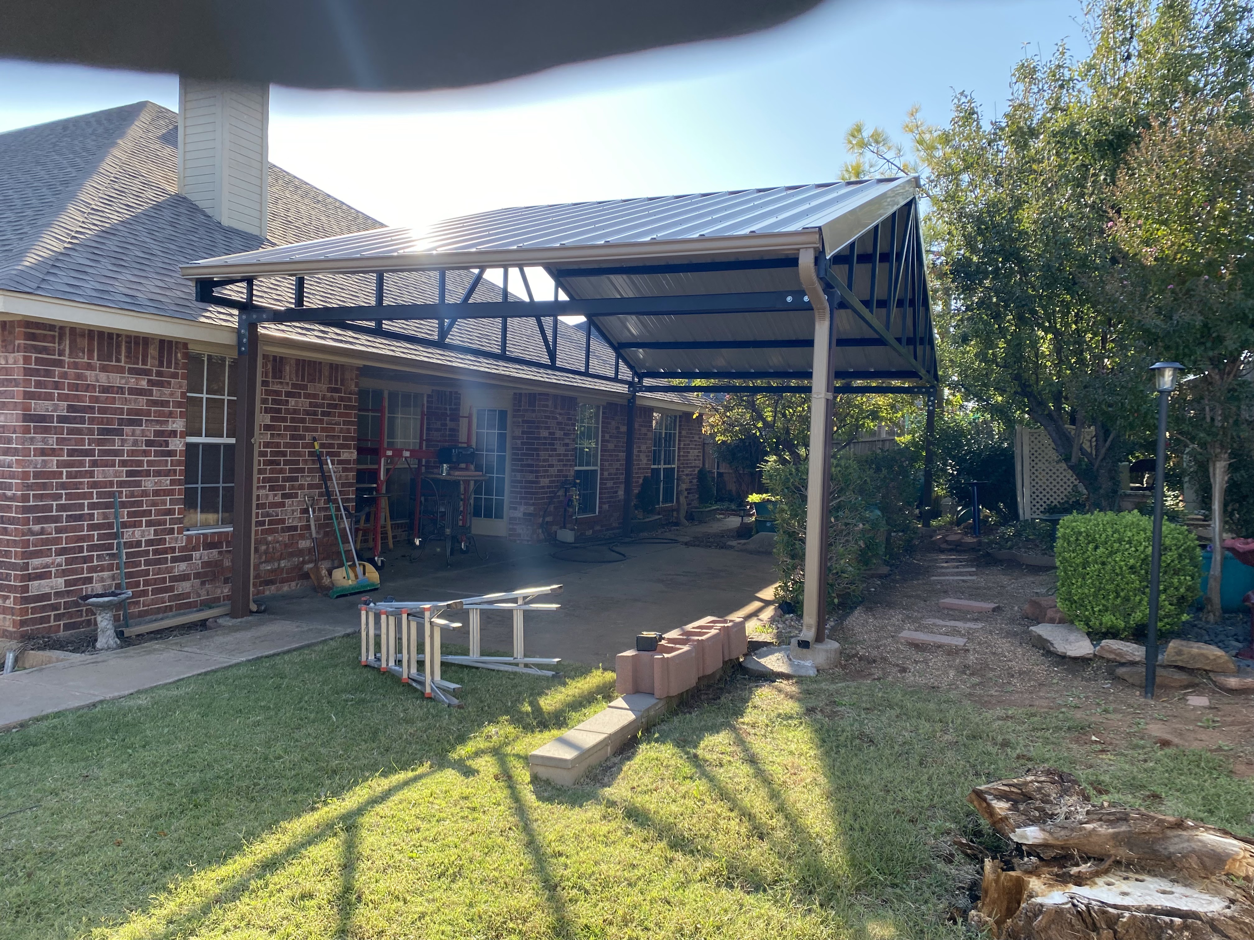 Metal patio cover by Forever Carports